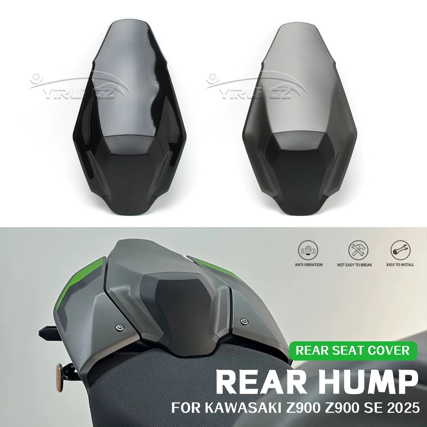 

Hump Accessories Fits For Kawasaki Z900 Z900 Z900 SE 2025- Seat Fairings Accessories Cover Rear Passenger Seat Tail Fairing Cowl