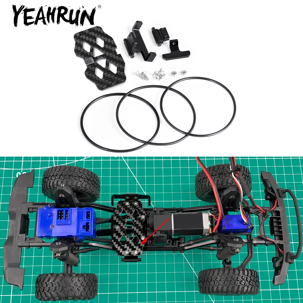 

Углеродное волокно YEAHRUN + лоток из алюминиевого сплава для фототехники 1/18 м обновленные детали для гусеничного автомобиля