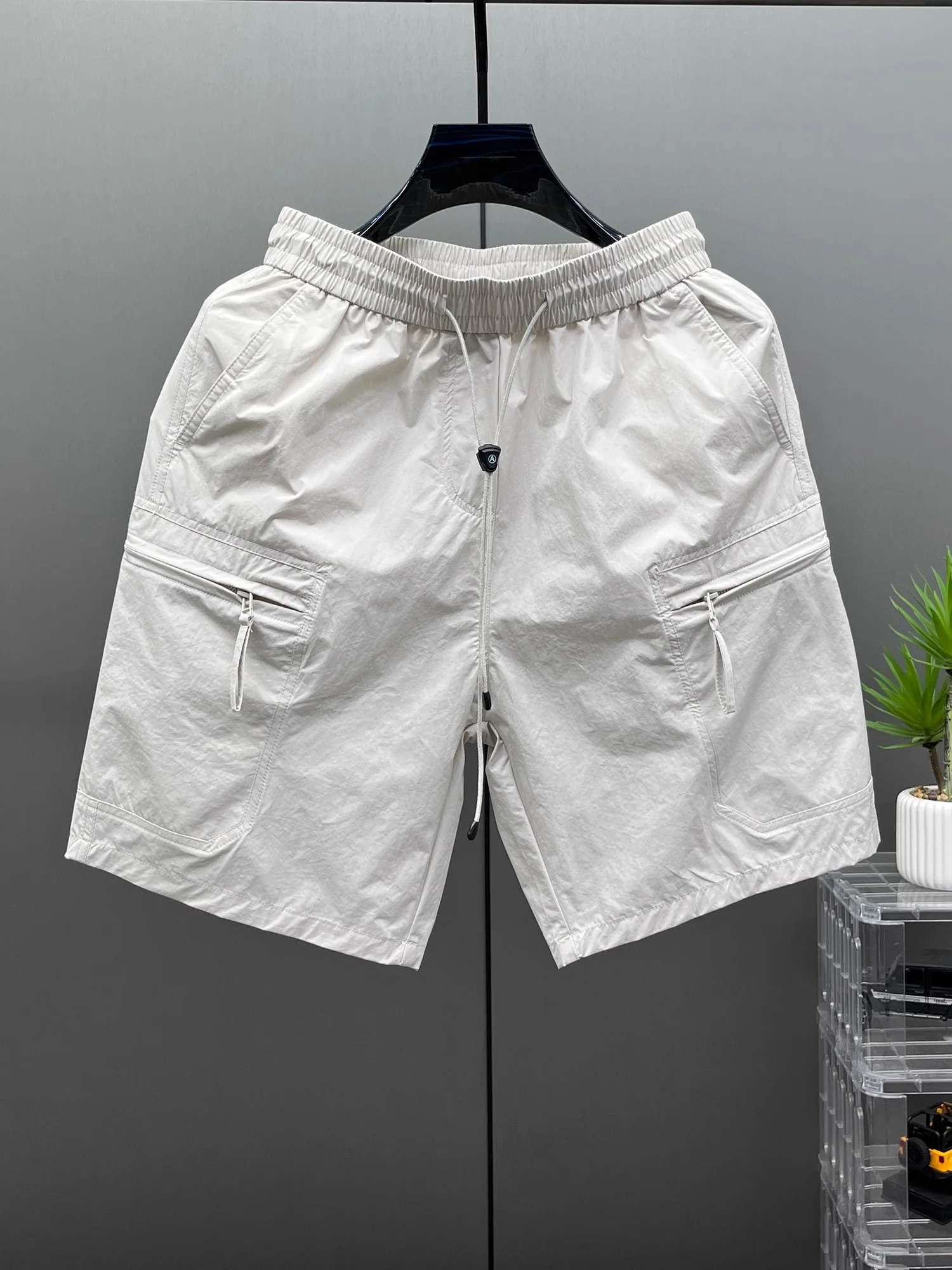 

Men's Ice Silk Quick Dry Workwear Shorts Summer New Style Loose Casual Sports Pants Fashionable Five-Point Outerwear