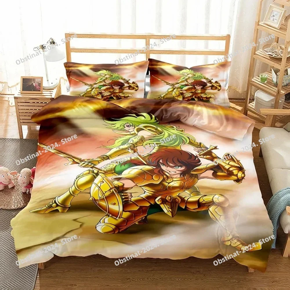 Shiryu Dragon Bedding Set Printed With Pillowcase Bed Duvet Cover Soft Single Double Queen Super King Size Twin Single Linen Set