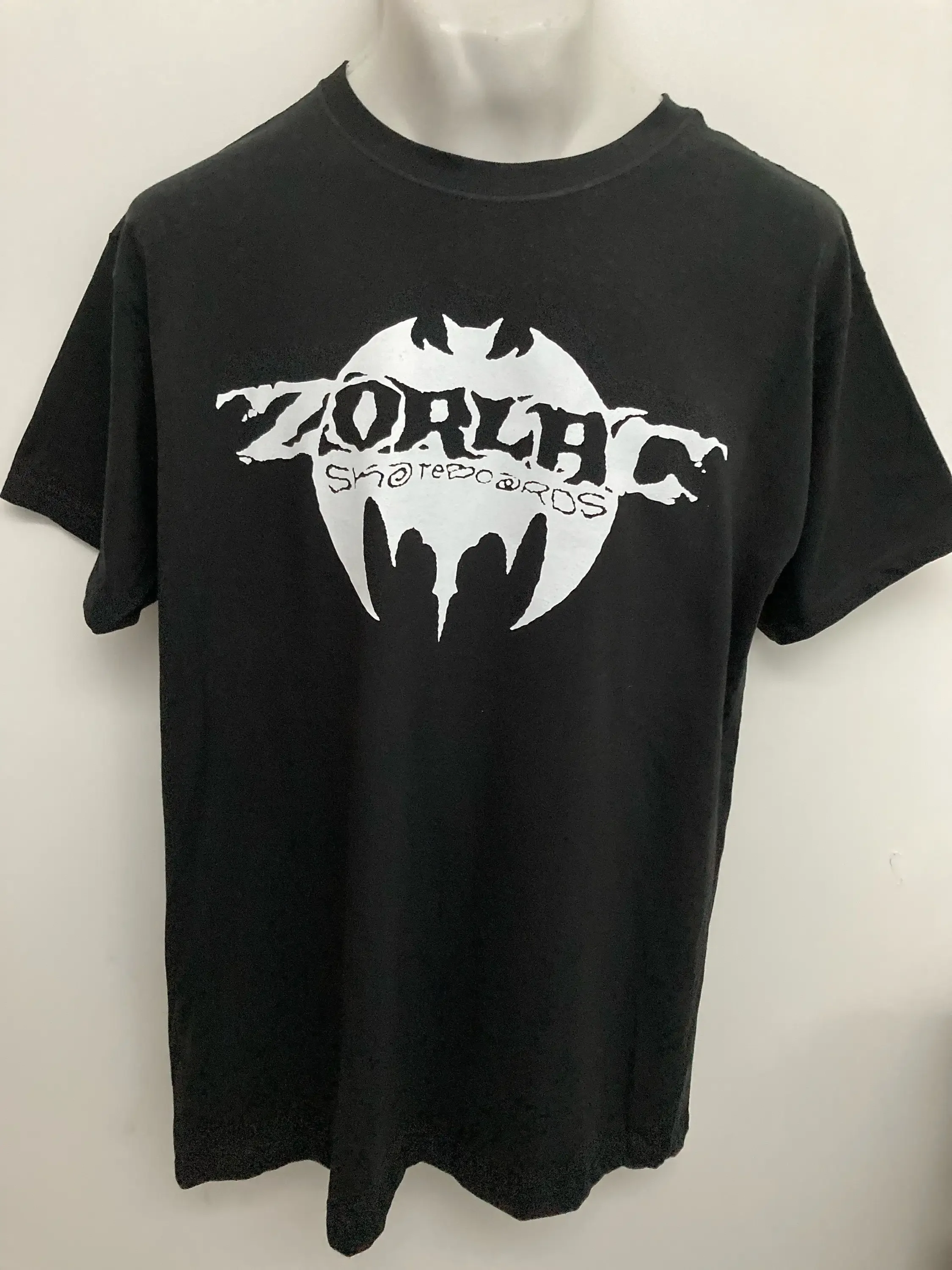 Zorlac Shirt Size EXTRA LARGE Skateboard Pushhead Oldschool Style Shrunkenhead Shut up and Skate Black Color Skate and Destroy