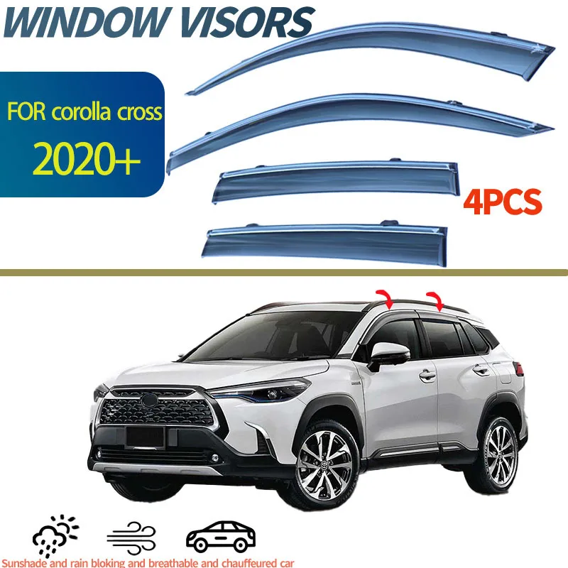 

For 2020-2024 Toyota Corolla Cross Window visors,Injection molding process for car window windshield
