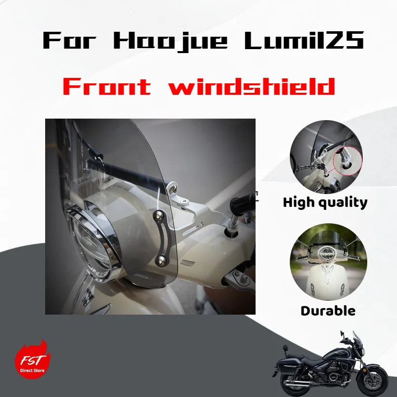 For Haojue Lumi125 Dedicated Windscreen Multi-Function Bracket Integrated Design Windshield Chest Protector