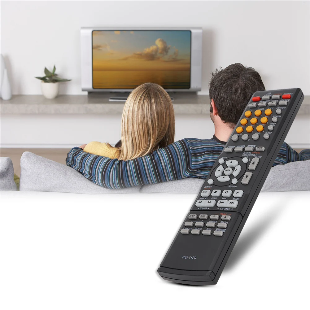 Replacement Remote Control Portable Low Power Consumption Easy Operation for Denon AV Receiver RC-1120 AVR-391 AVR-591 AVR-390