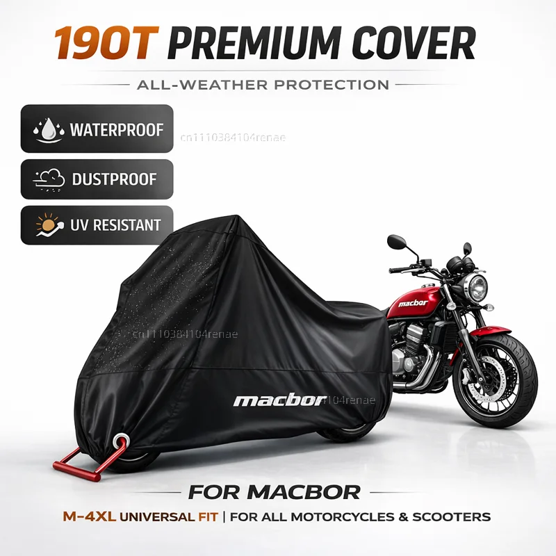

For Macbor Montana XR1 XR5 500 Rockster flat 125 Eight Mile 500 Motorcycle Cover Waterproof Dustproof UV Protection All Season