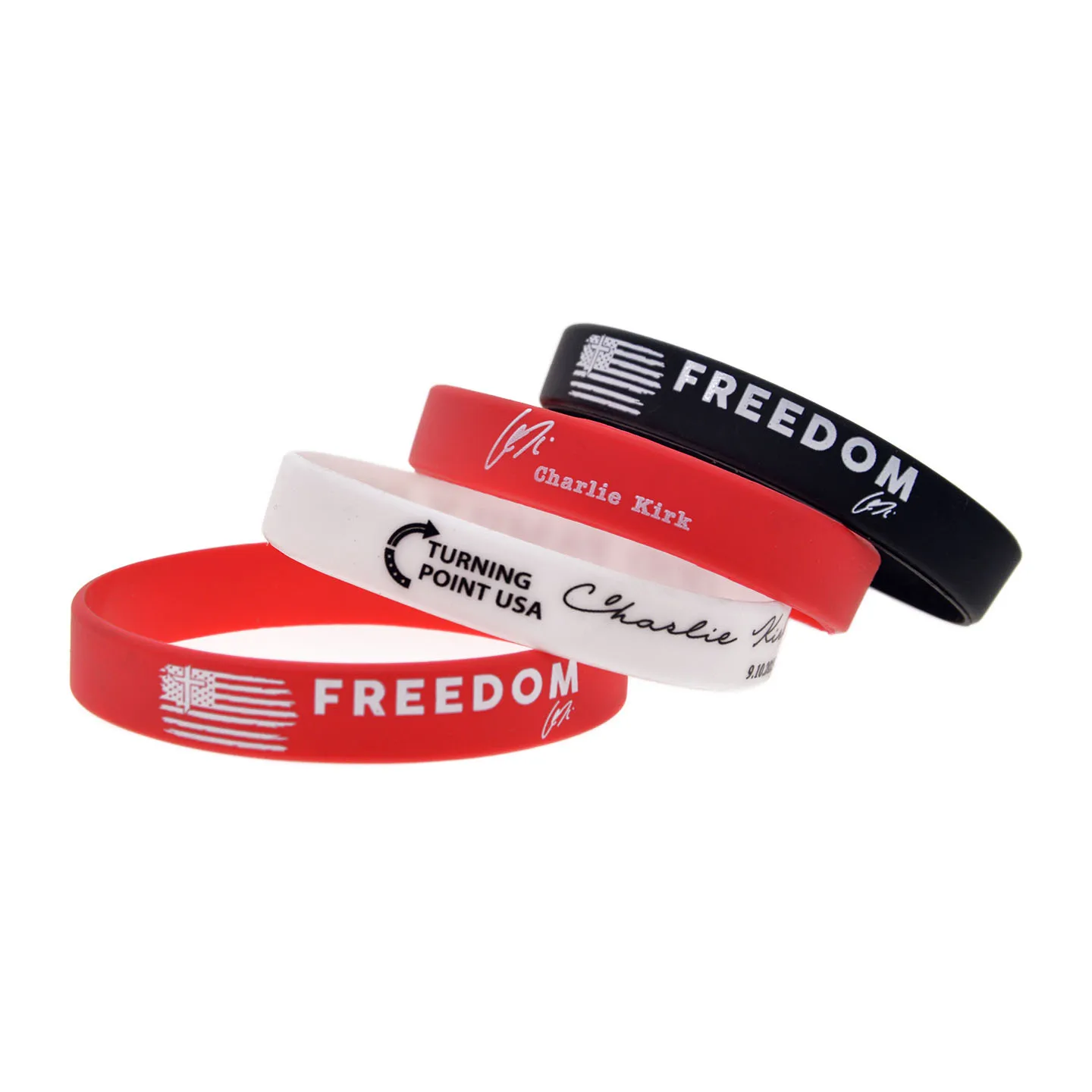 50 Pcs USA Freedom Silicone Wristband Independence Day Souvenir Patriotic Accessories