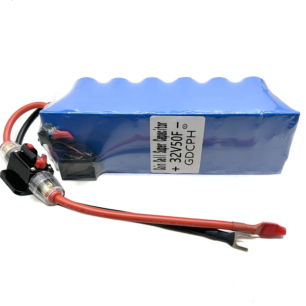 GDCPH 32V50F سوبر مكثف السيارات المعدل وحدة 2.7V600F سوبر مكثف عالية الحالية ultracapactor مع الفولتميتر