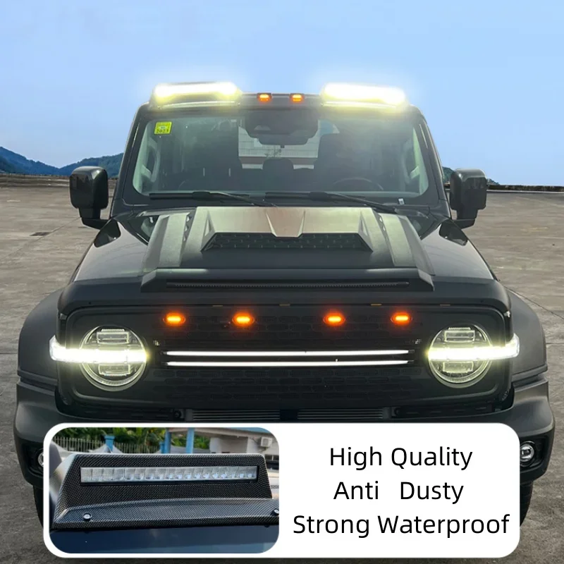 Roof Searchlight Roof Light Bar Pod Car Top Lighting Lamp Accessories For Tank 300 Decoration Kit