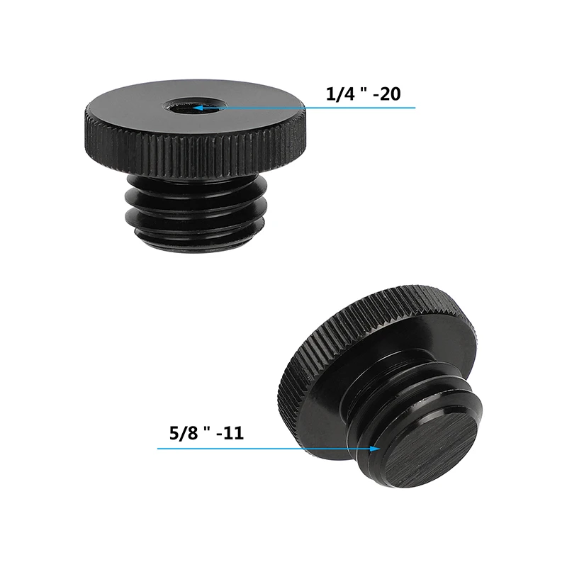 CAMVATE 1/4 "-20 F إلى 5/8"-11 متر الخيوط برغي محول سبائك الألومنيوم صنع ل ترايبود ليزر مستوى محول بوش 2 قطعة