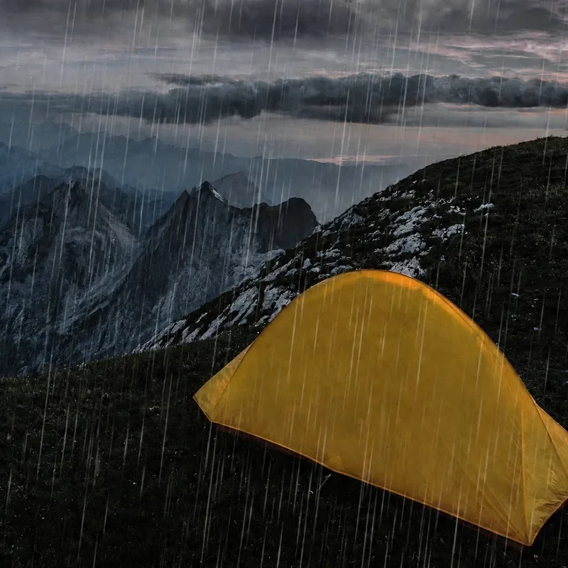 Outdoor Double Camping Tent Thickened Waterproof Windproof Field Hiking Shelter for Two Persons Durable Portable Travel Tent