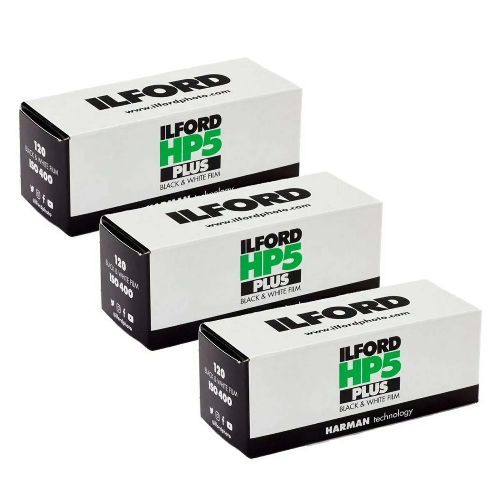 Ilford HP5+ 400 ASA Medium Format 120 Roll Film - Black and White Print Film