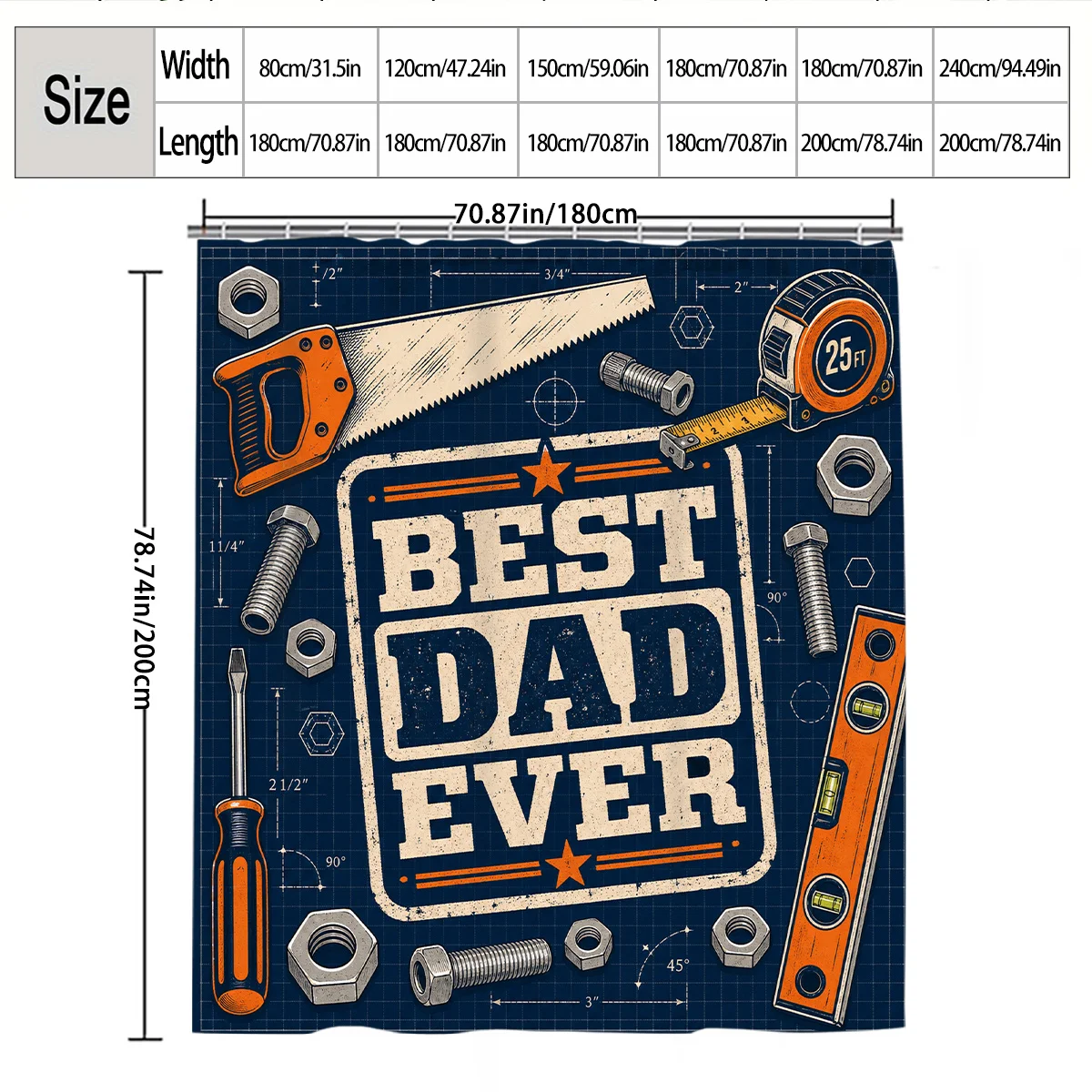 Rideau de douche avec motif d' - Best Tools For Workshop avis et prix