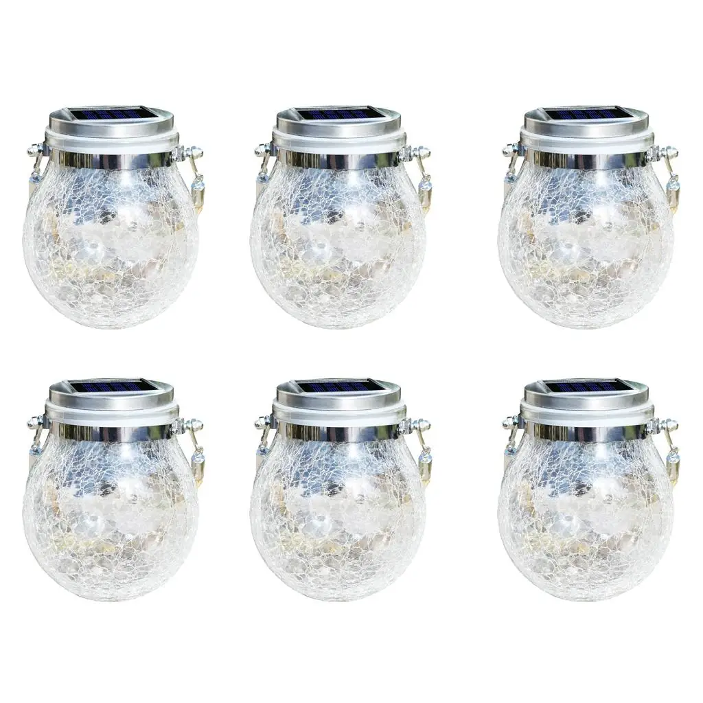 Outdoor Hanging Fairy Lights with Hangers and Jars, Festive Christmas Lighting