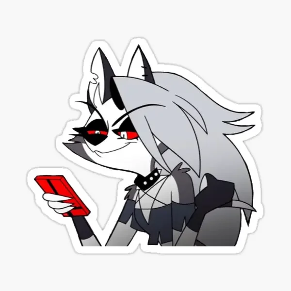 Helluva Furry Wolf Anime Cartoon Stickers for Vinyl Fridge Car Wall Bicycle Window Camper Table Motorcycle Decorate Decal