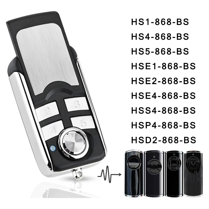 

HORMANN 868 BS Series HS1 HS4 HS5 HSE1 HSE2 HSE4 HSP4 HSD2 HSS4 Пульт дистанционного управления гаражными воротами Команда управления электрическими воротами 868МГц