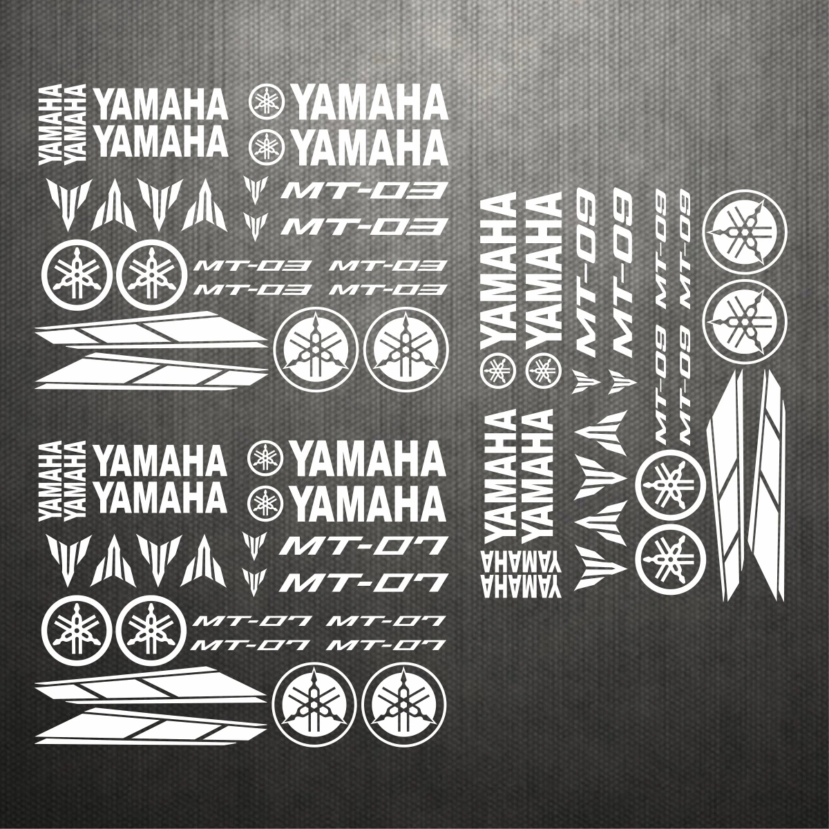 Reflective Yamaha Sticker MT03 07 09 Logo Decal Motorcycle Helmet Waterproof Stickers