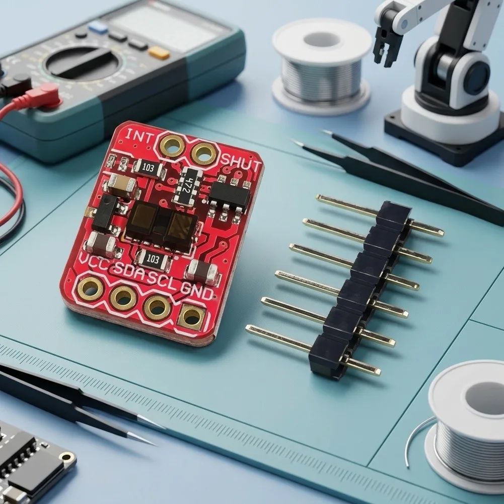 VL53L1X Optical Distance Sensor Board Time-of-Flight Based 4m Range I2C Interface for Edge AI and Sensor Projects