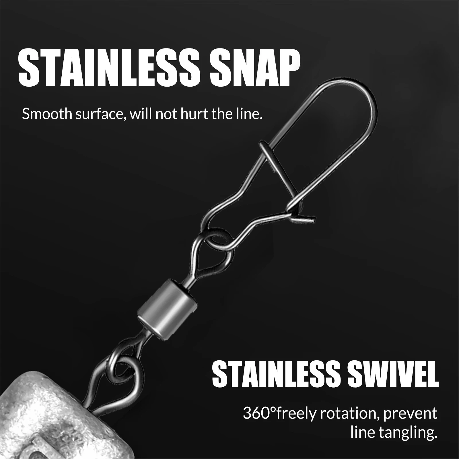 9KM Fishing Weight Sinker with Interlock Snap Connectors 5g-40g Fishing Lead Sinker Bullet Weights for Bass Fishing Saltwater