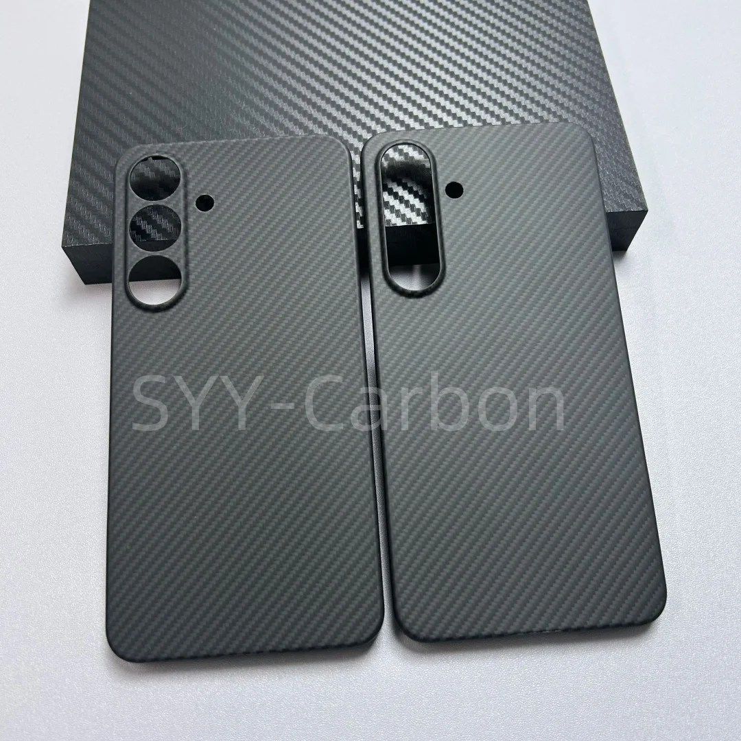 

Чехол из настоящего карбона для Samsung Galaxy S25/S25 Plus, кевларовый чехол, роскошный ультралегкий ультратонкий защитный чехол из углеродного волокна 600D