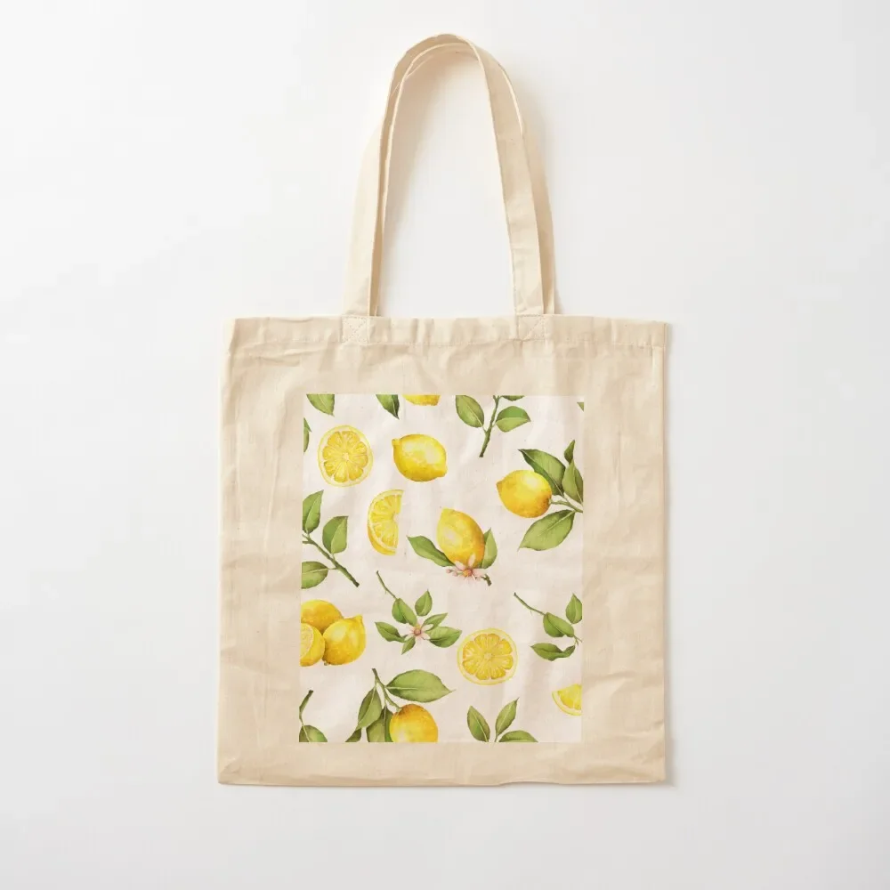 Summer Lemons Botanical Garden Tote Bag custom canvas bag personalized tote tote bag men's