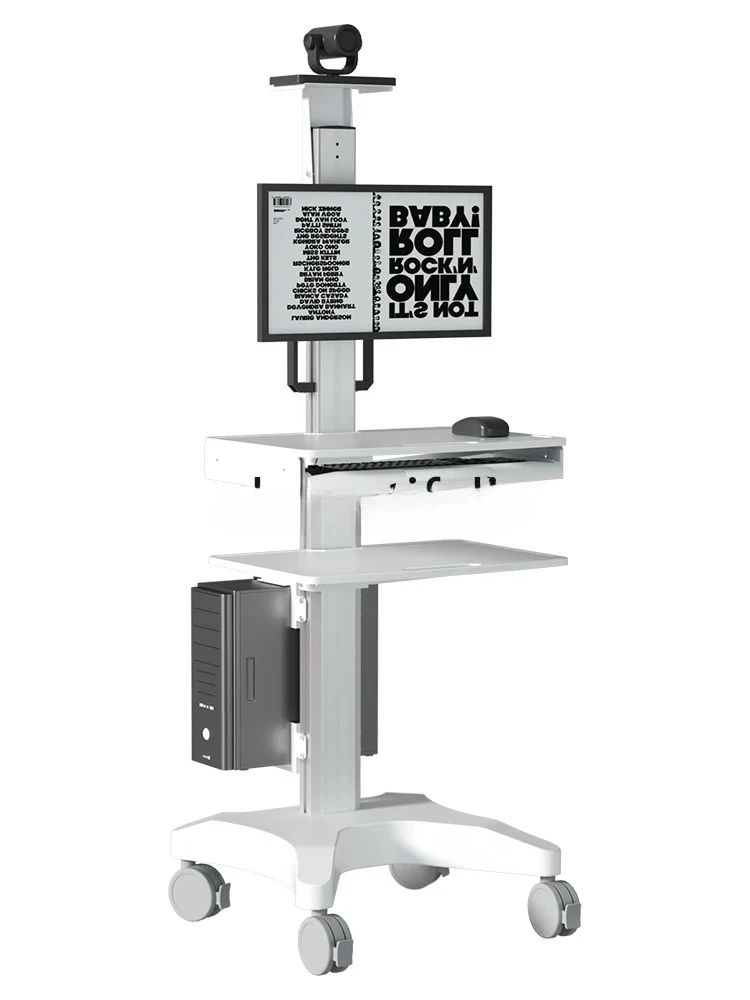 

Computer Movable Stand Monitor Base Dental Mouth Sweep Floor Cart Monitor