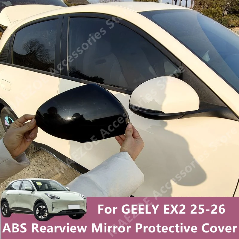 For GEELY EX2 25-26 ABS Rearview Mirror Protective Cover,Car Exterior Modification Protection Accessories Refit