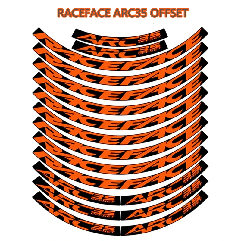 RACEFACE ARC35 MTB rim stickers bike wheel set decal rim decal bicycle accessories