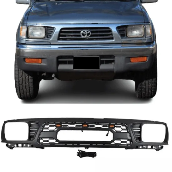

Front Grille For 1995-1997 Toyota Tacoma Trd Pro Grille W/Letters and Lights