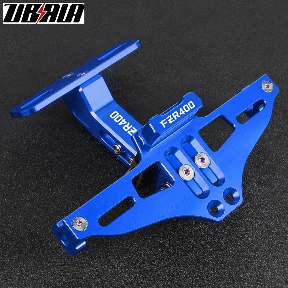 

For Yamaha FZR400 FZR 400 1988 1989 1990 Motorcycle Adjustable License Plate Bracket Holder LED Turn Signal Lights