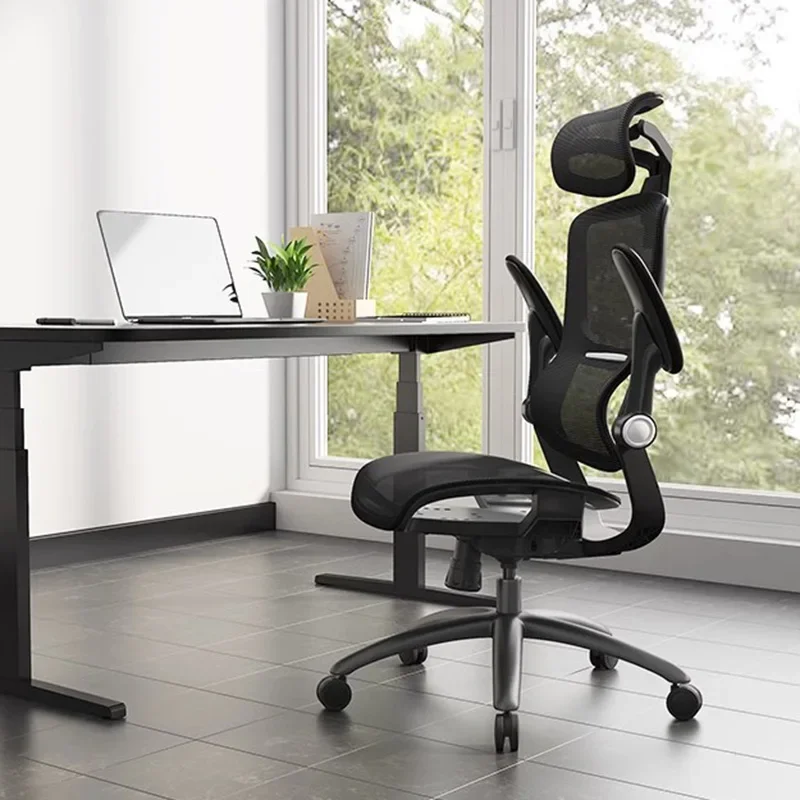 Silla reclinable ergonómica para oficina, sillón giratorio para juegos de ordenador, taburete de tocador sin peso relajante, muebles de habitación