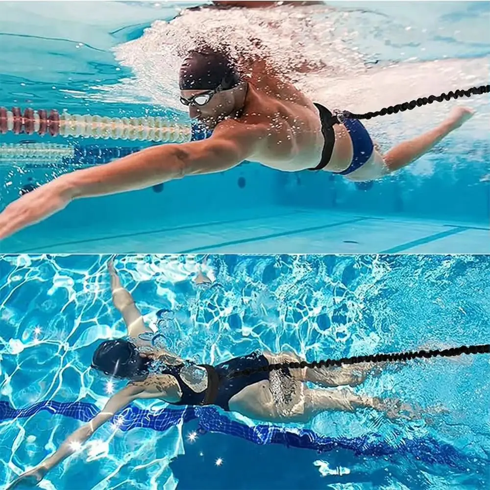 

Stationary Swimming Swim Resistance Belt Resistance Bands Training Leash Swimming Training Belt Elastic Harness Tether
