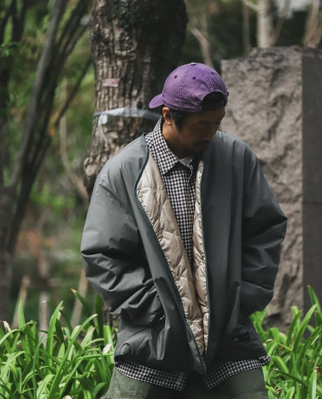 PAL × nana Reversible Down Cardigan Double Face Liner Jacket