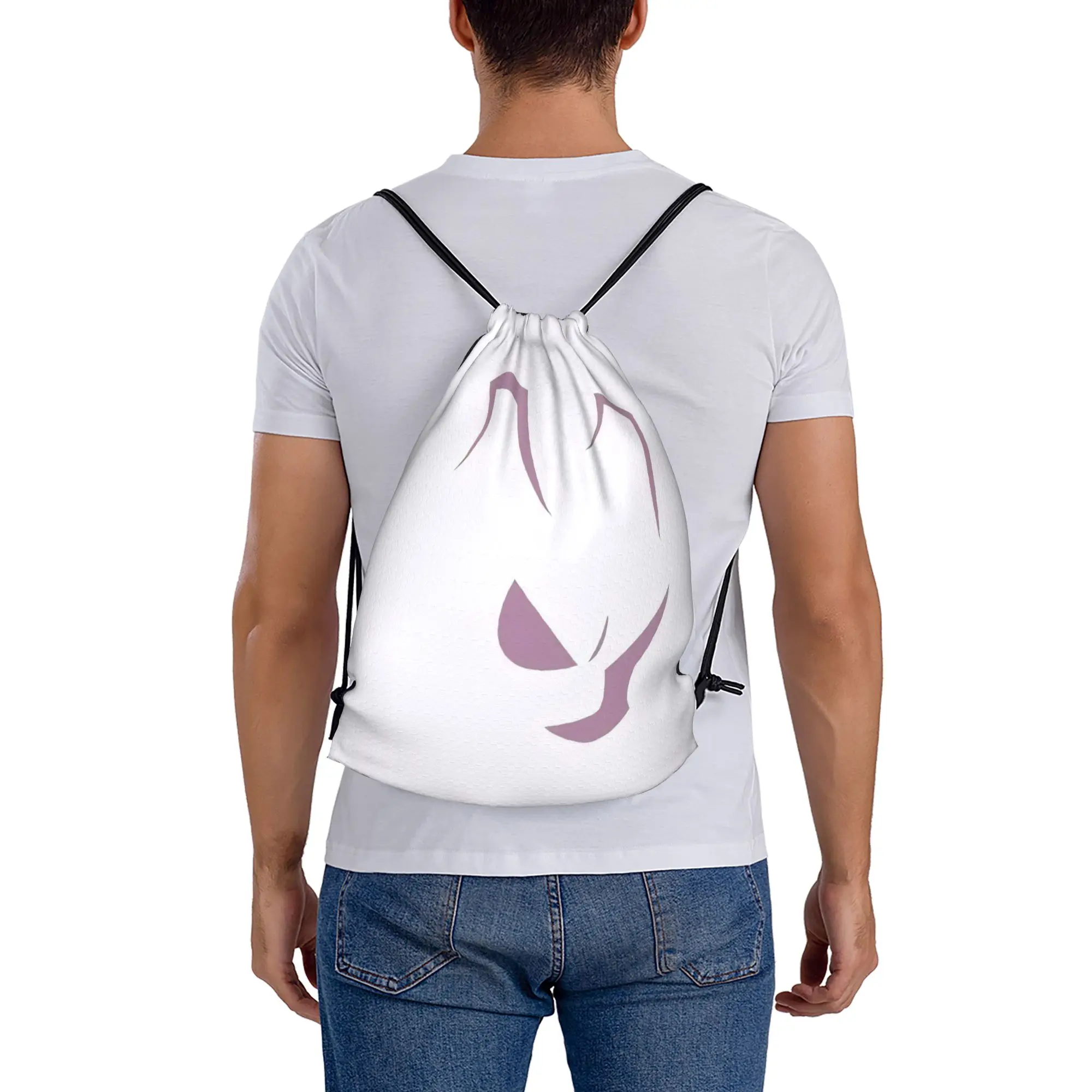 

Сумка-мешок Mewtwo 6 Pokemon на шнурке, унисекс, для покупок и хранения, с карманами, на веревке