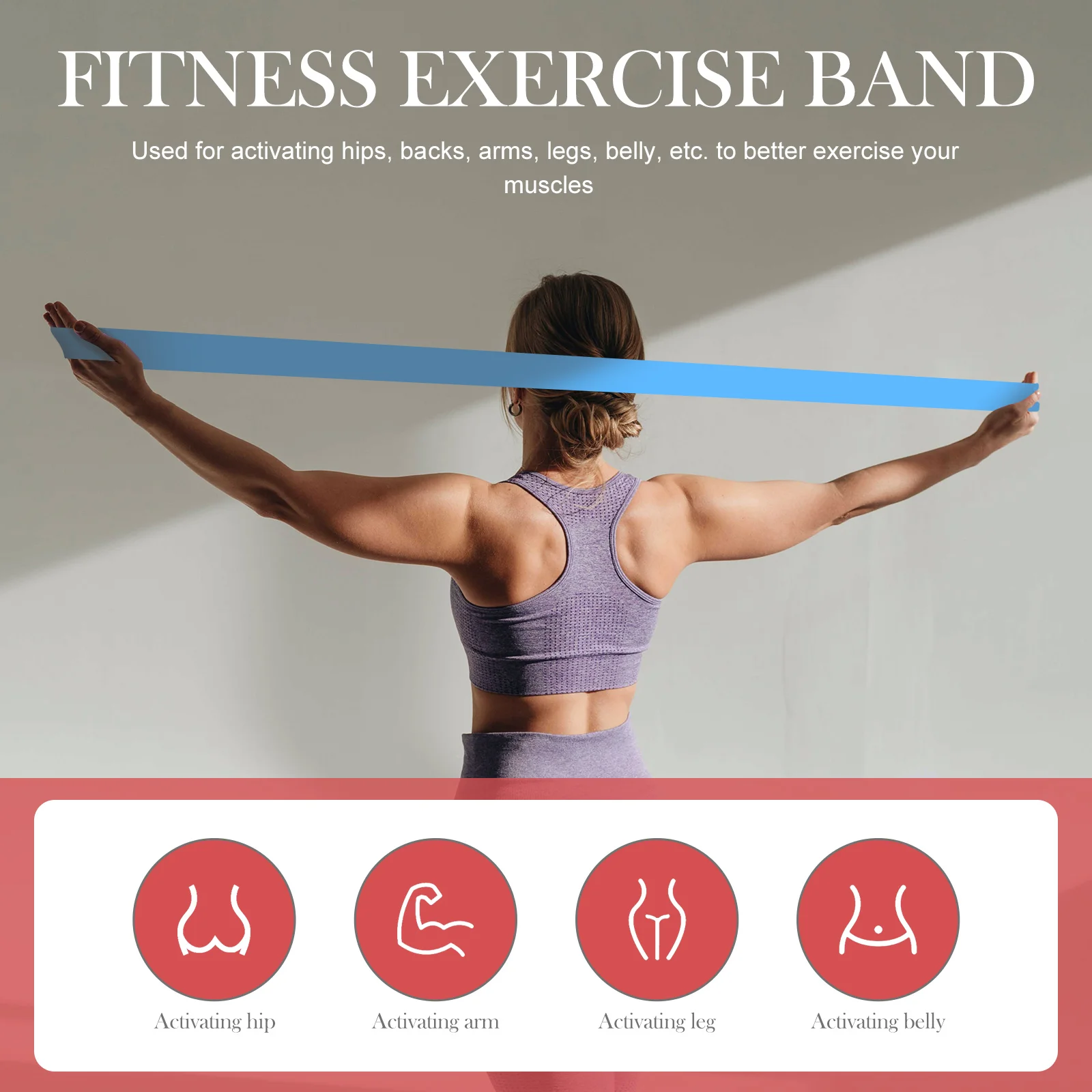 3Pcs Yoga Resistance Band Fitness Band Stretching Work Out Band Exercise Band for Fitness resistance bands for physical