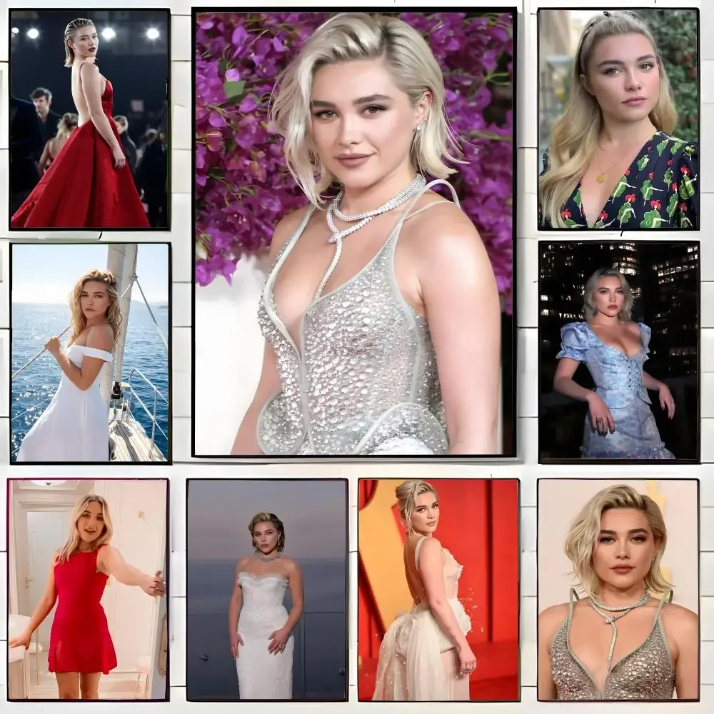 f-Florence Pugh Poster Wall Art Print Decorative Mural Home Decor Gift Unframed