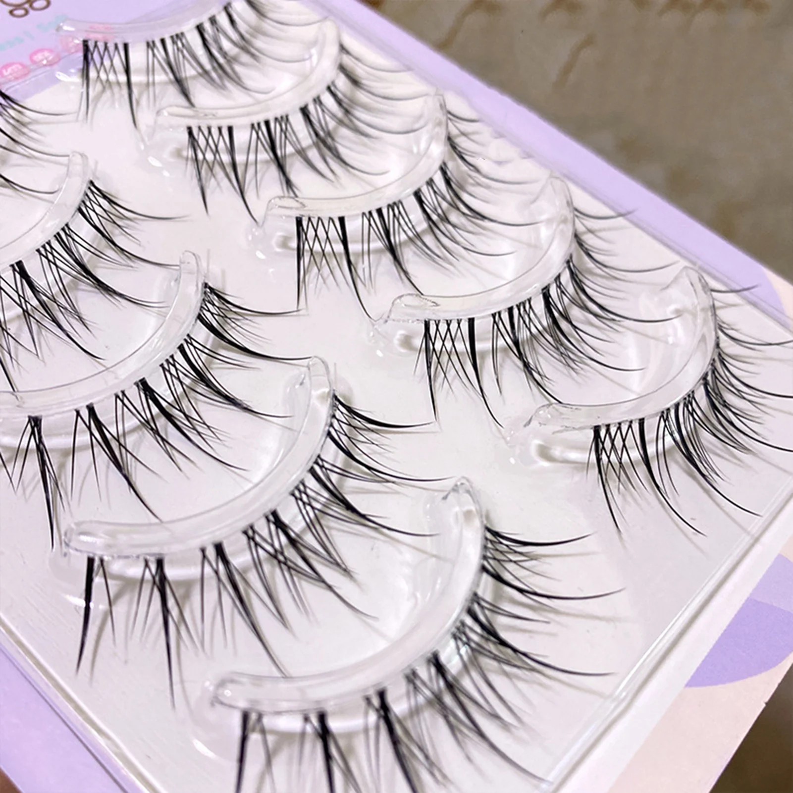 Sunflower Fairy False Eyelashes korean style Fluffy cluster Lashes Natural Wispy Volume Extension for Wedding Party Daily Makeup