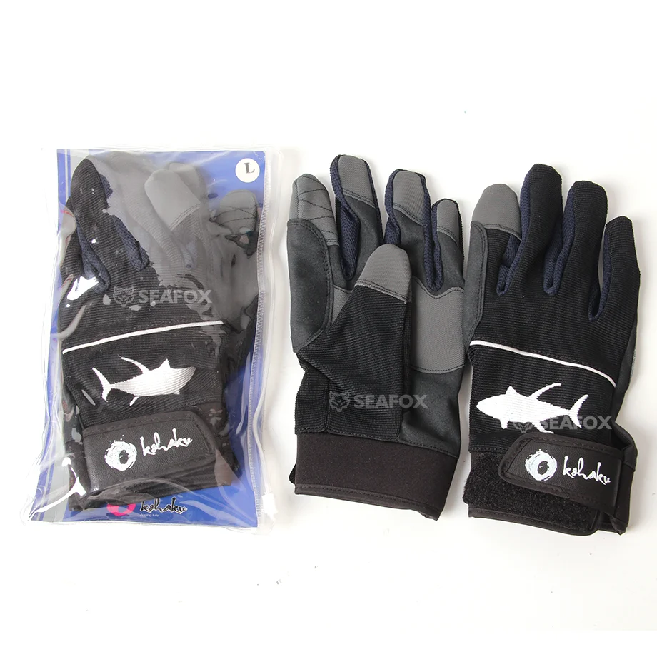 Guantes de pesca impermeables poliéster dedos cerrados - imagen 3