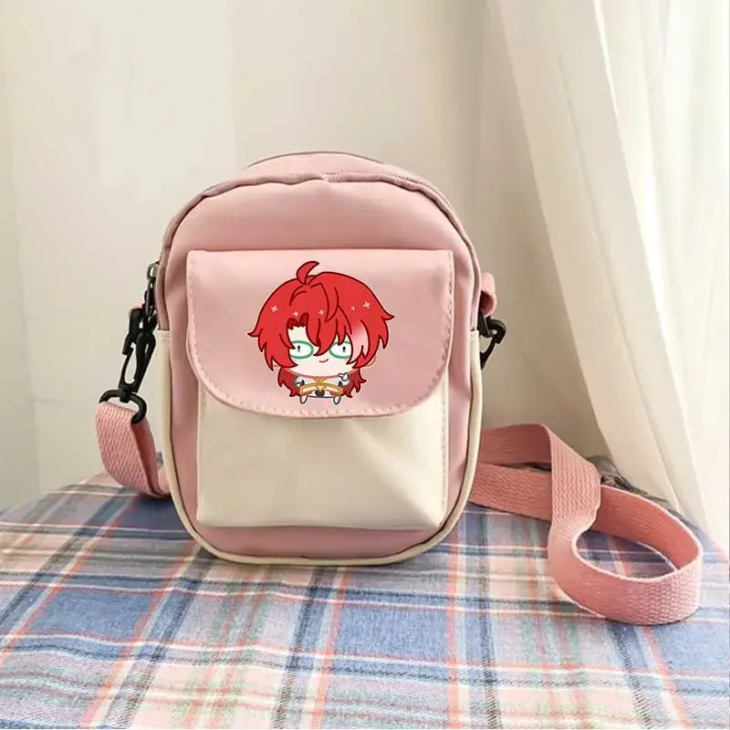 Anime Honkai: juego Star Rail Acheron domingo Imbibitor Lunae Robin, Etc. Regalo unisex del bolso del dolor del hombro inclinado de la impresión de la historieta 2024