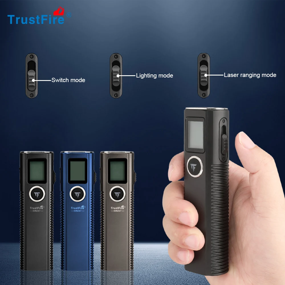 Trustfire Linterna táctica EDC LED UV con telémetro láser - imagen 4