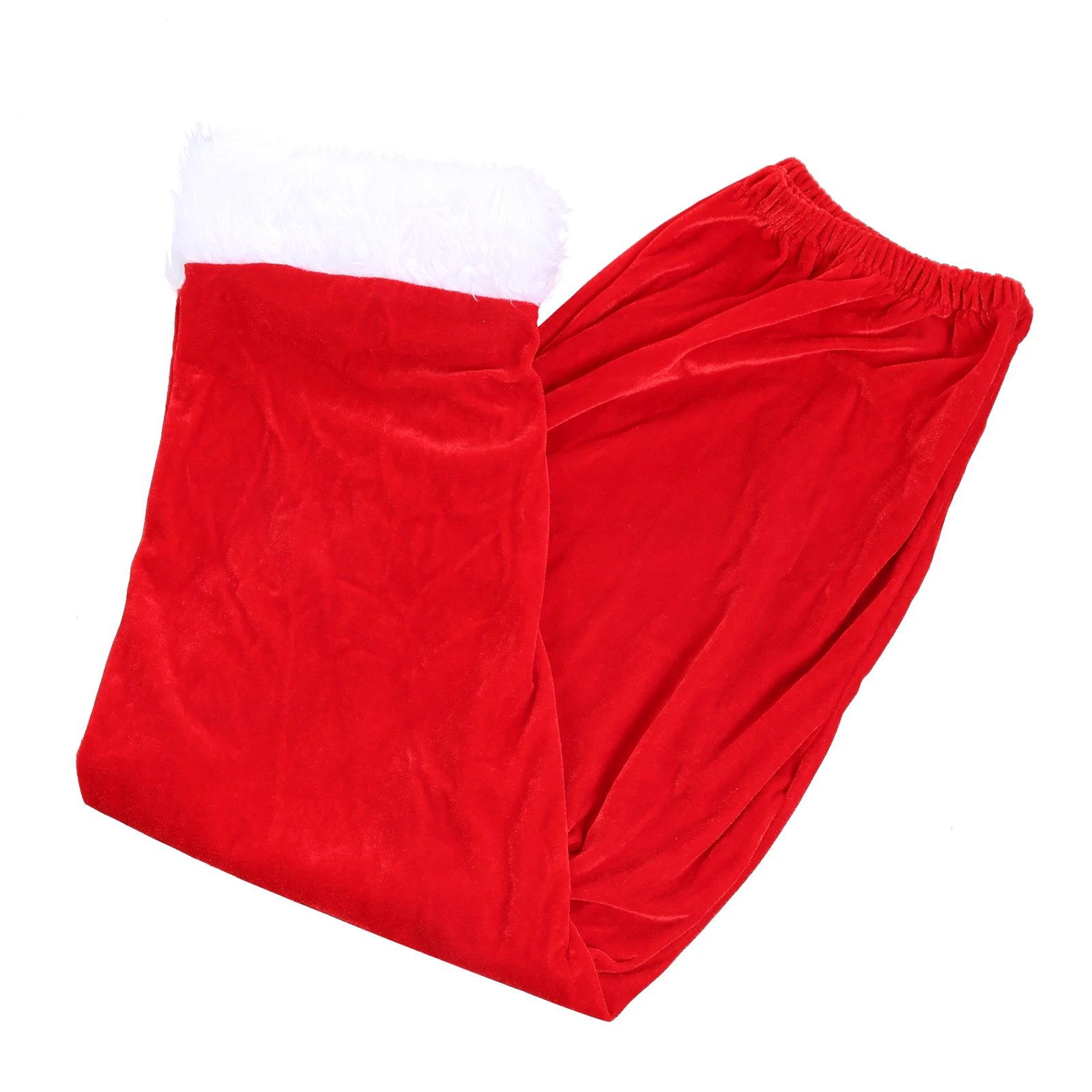 Männer Weihnachten Lange Hosen Cosplay Hosen Santa Claus Weihnachten Urlaub Samt Rote Hosen Festival Kostüm Festival Nachtwäsche – Detail 10