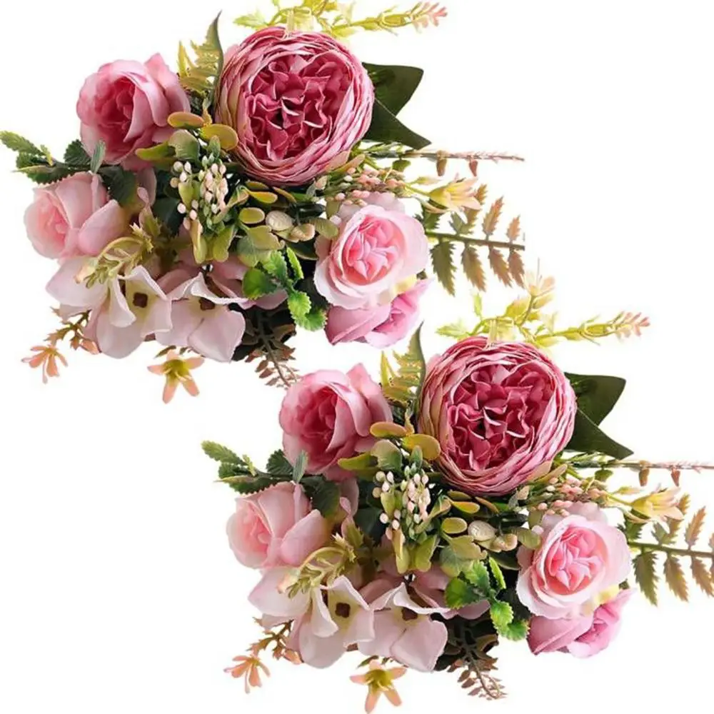 

1pc High Quality Artificial Flowers Silk Hydrangea Peony Wedding Christmas Wreaths Home garden Festival diy Hot sale Decoration