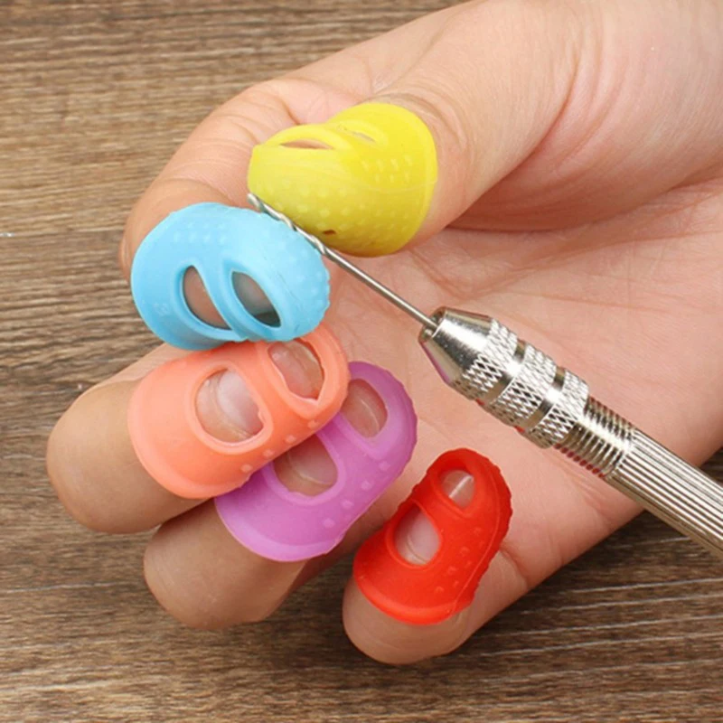

5PCS Multifunctional Silicone Finger Protective Cover Kitchen Cooking Tool Cut-Resistant Heat-Resistant Non-Slip Finger Guard