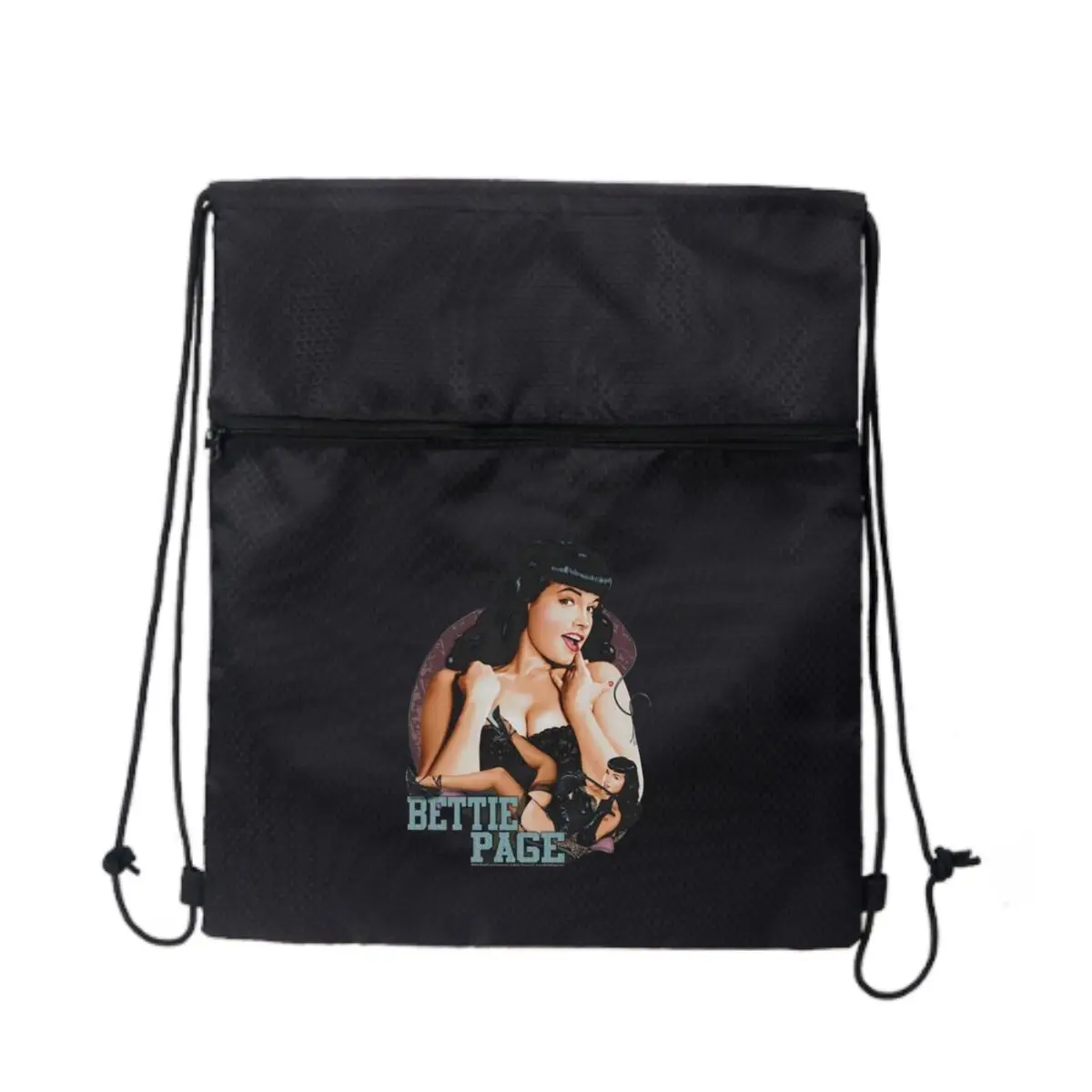 

Сумка на молнии с графическим рисунком Bettie Page, уличная одежда на шнурке: смелые принты для городского стиля
