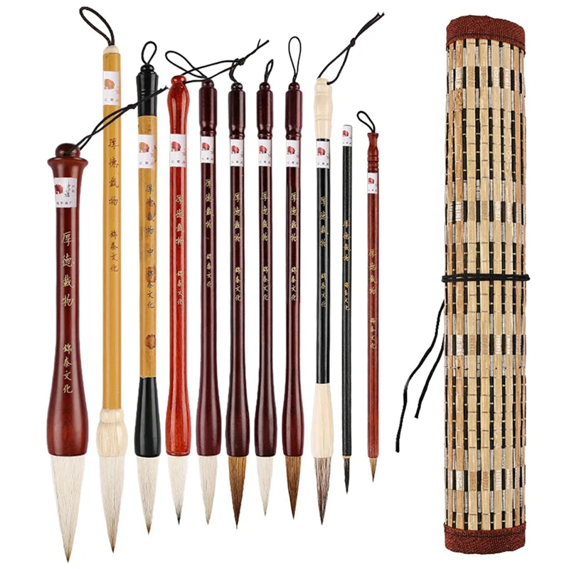 

Enjoy New Calligraphy Brushes Chinese Calligraphy Brushes Detail Paint Brush With Organizer Bag Watercolor Brush