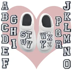 Letter A-Z Shoe Charms for Clogs Sandals Decoration Shoe Accessories Charms for Friends Gifts