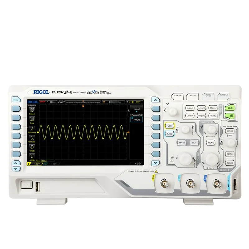 Rigol DS1202Z-E Two Channel, 200MHz Digital Oscilloscope,24 Mpts,1 GSa/s