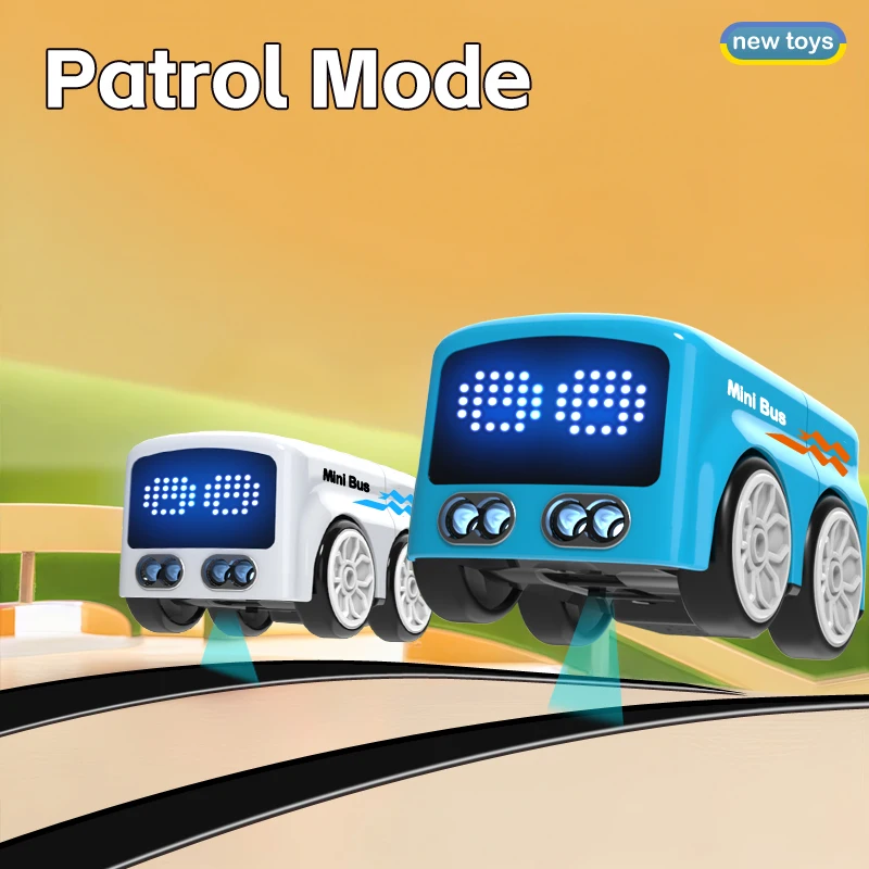 Magie RC Mini Bus Intelligente Fernbedienung Geste Sensing Induktion Folgen Cartoon Auto Smart Animation Fahrzeug Spielzeug
