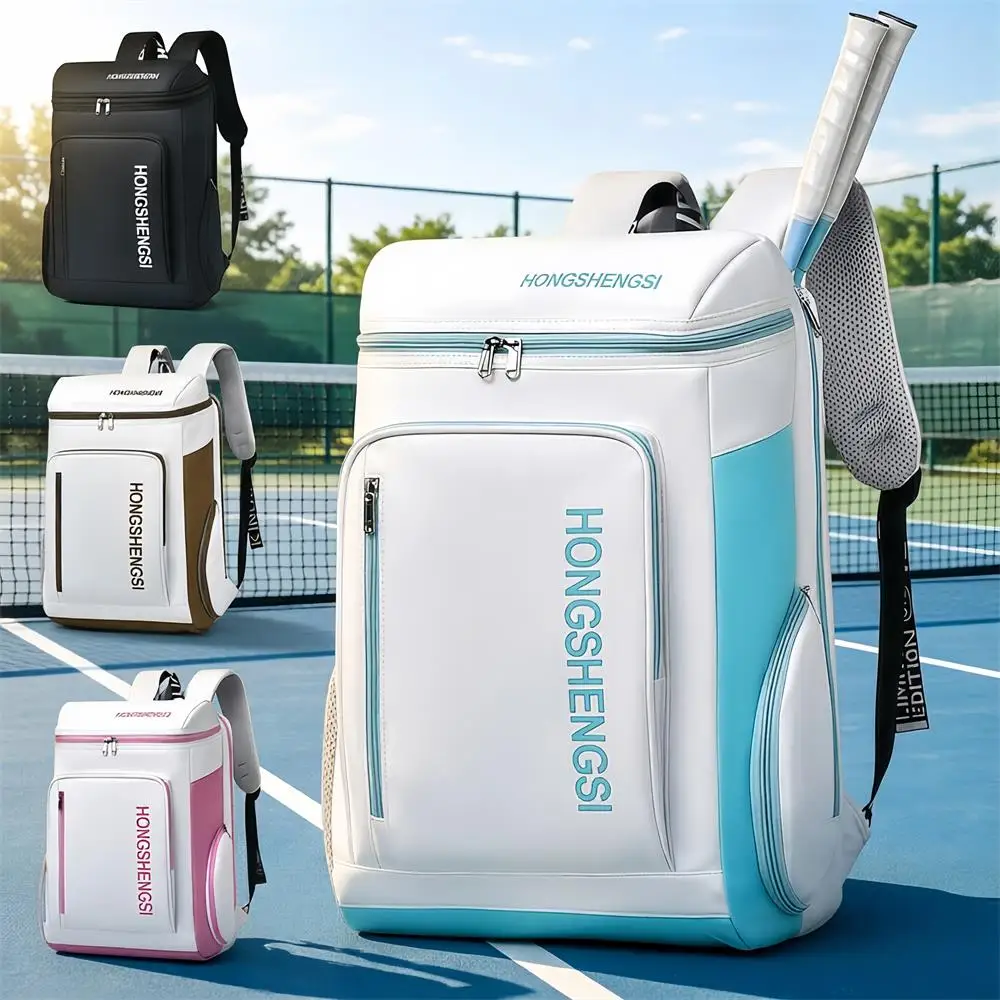 

Сумка для тенниса и бадминтона, рюкзак для женщин и мужчин с термоизолированным карманом, вентилируемым отделением для обуви, водонепроницаемая спортивная сумка для активного отдыха