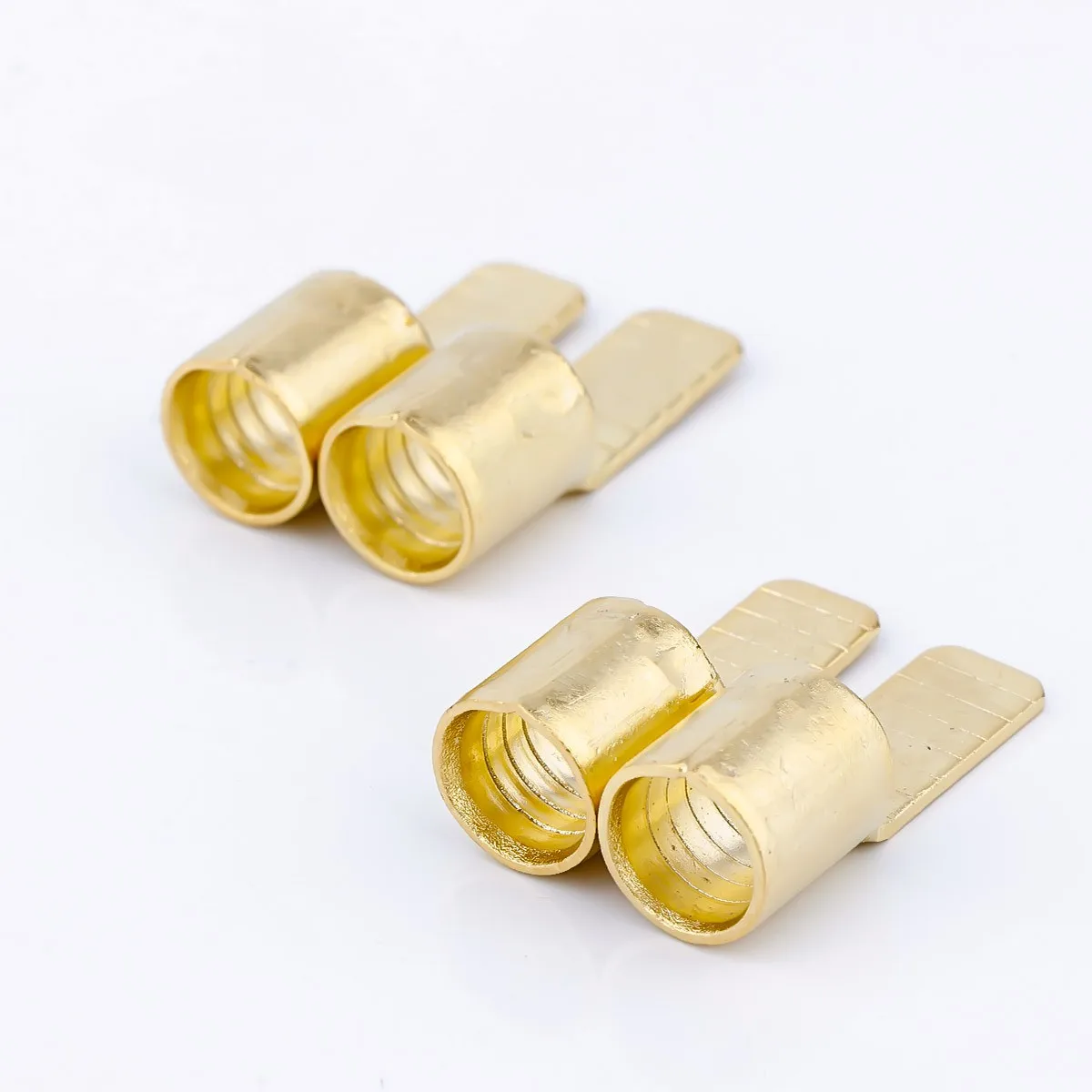 6 buah C45-4 berlapis emas C45-10 C45-16 persegi masukkan DZ47 pin terbuka berbentuk solder tembaga sambungan hidung ujung bertekanan dingin