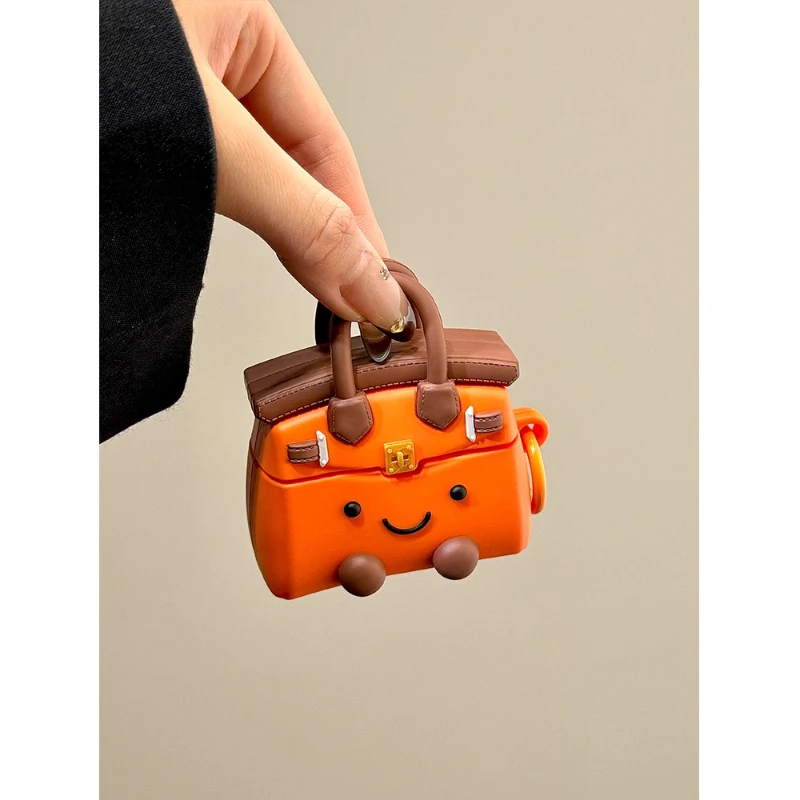 Cartoon Handbag Earphone Case for Airpods Pro/3/4 Case 3D Cute Customize Earphone Case Decoration Anti Fall Accessories Gifts